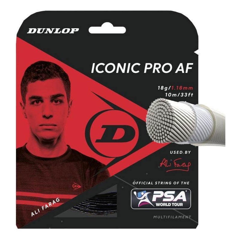 Squash struny DUNLOP PRO Ali Farag 18G/1,18 mm (SET 12 m)