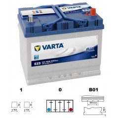 autobaterie VARTA Blue dynamic Asia 70Ah 12V 630A 261x175x220