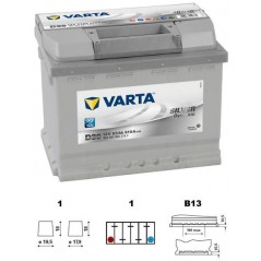 autobaterie VARTA Silver dynamic 63Ah 12V 610A 242x175x190 LEVÁ