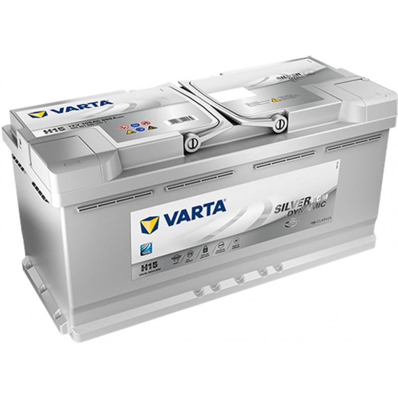 autobaterie VARTA Silver dynamic AGM START-STOP 105Ah 12V 950A 393x175x190