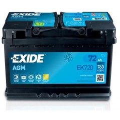 autobaterie EXIDE Start-Stop AGM 12V 72Ah 760A 278x175x190