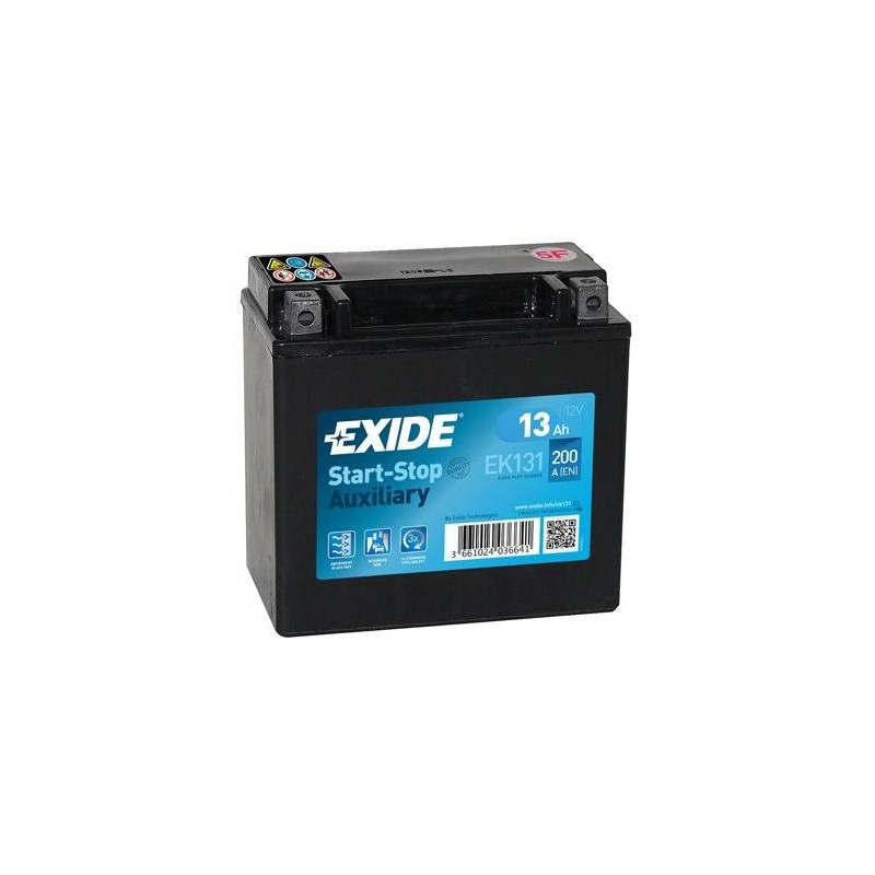 autobaterie EXIDE přidavná pro Start-Stop AGM 12V 13Ah 200A 150x90x145 M04