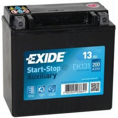 autobaterie EXIDE přidavná pro Start-Stop AGM 12V 13Ah 200A 150x90x145 M04