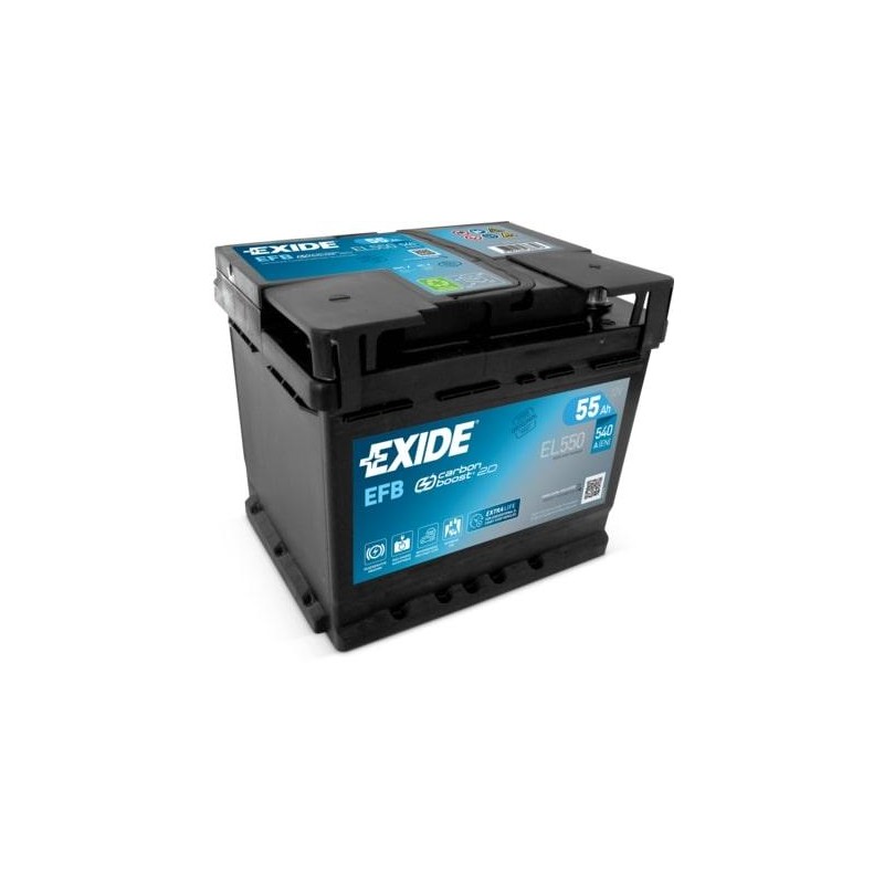 autobaterie EXIDE Start-Stop EFB 12V 55Ah 480A 207x175x190