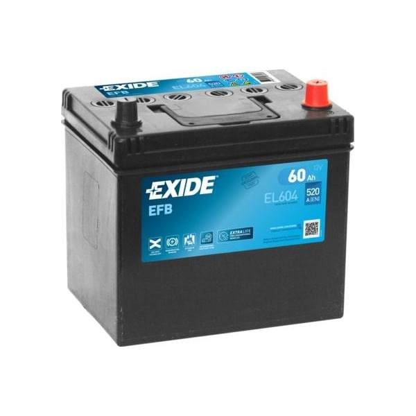 autobaterie EXIDE Start-Stop EFB 12V 60Ah 520A 230x173x222