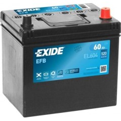 autobaterie EXIDE Start-Stop EFB 12V 60Ah 520A 230x173x222