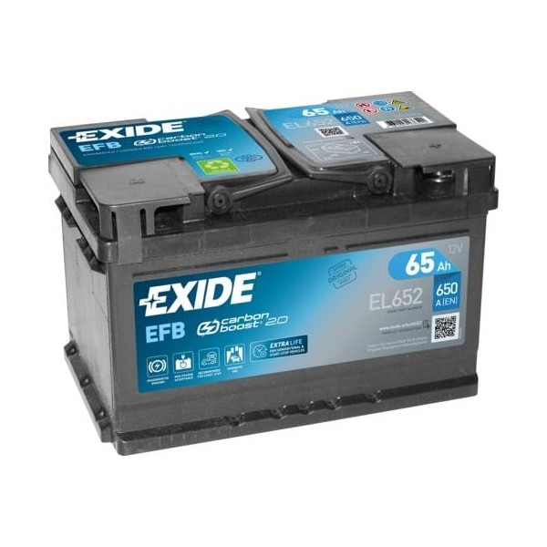 autobaterie EXIDE Start-Stop EFB 12V 65Ah 720A 278x175x175