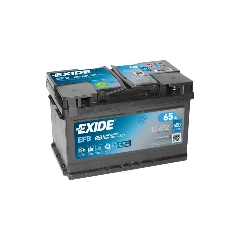 autobaterie EXIDE Start-Stop EFB 12V 65Ah 720A 278x175x175