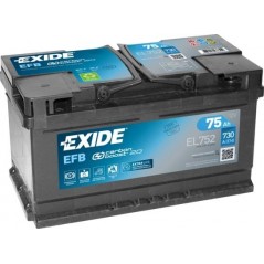 autobaterie EXIDE Start-Stop EFB 12V 75Ah 730A 315x175x175