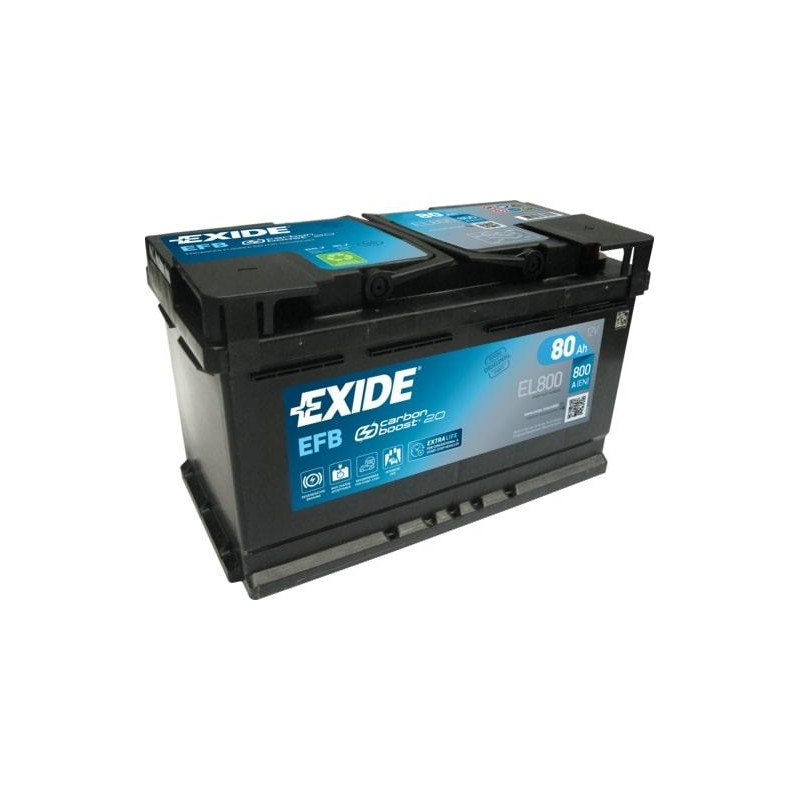 autobaterie EXIDE Start-Stop EFB 12V 80Ah 720A 315x175x190