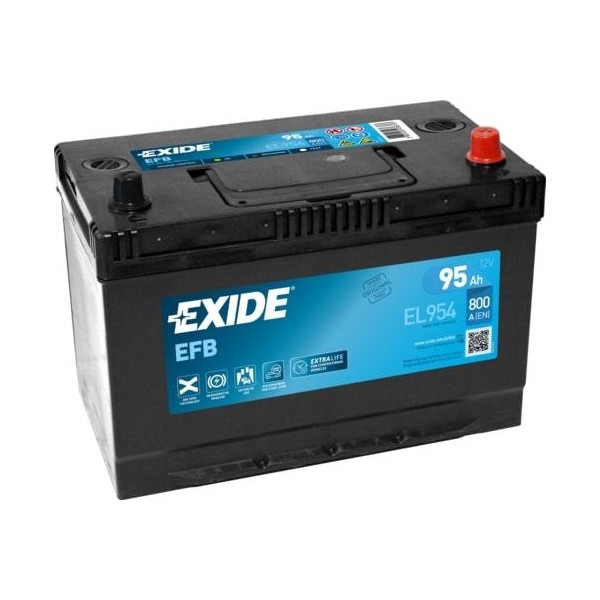 autobaterie EXIDE Start-Stop EFB 12V 95Ah 800A 306x173x222