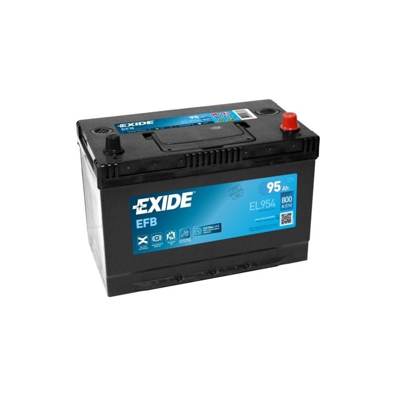 autobaterie EXIDE Start-Stop EFB 12V 95Ah 800A 306x173x222