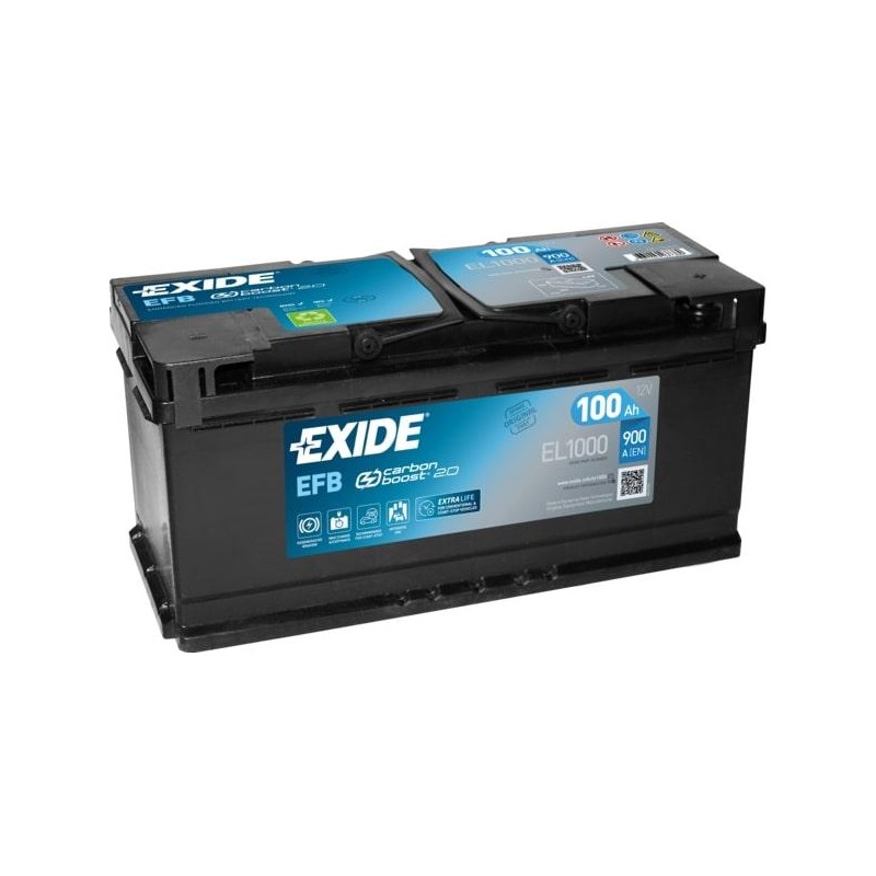 autobaterie EXIDE Start-Stop EFB 12V 100Ah 900A 353x175x190