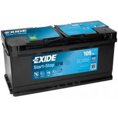 autobaterie EXIDE Start-Stop EFB 12V 105Ah 950A 392x175x190