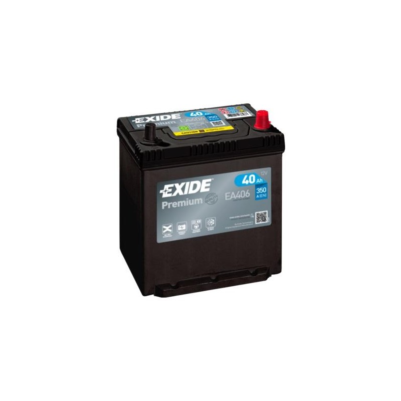 autobaterie EXIDE Premium CARBON 12V 40Ah 350A 187x127x220