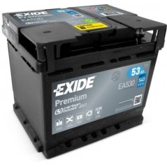 autobaterie EXIDE Premium CARBON 12V 53Ah 540A 207x175x190