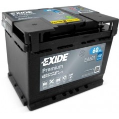 autobaterie EXIDE Premium CARBON 12V 60Ah 600A 242x175x190 Levá