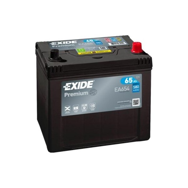 autobaterie EXIDE Premium CARBON 12V 65Ah 580A 230x173x222 spodní uchycení