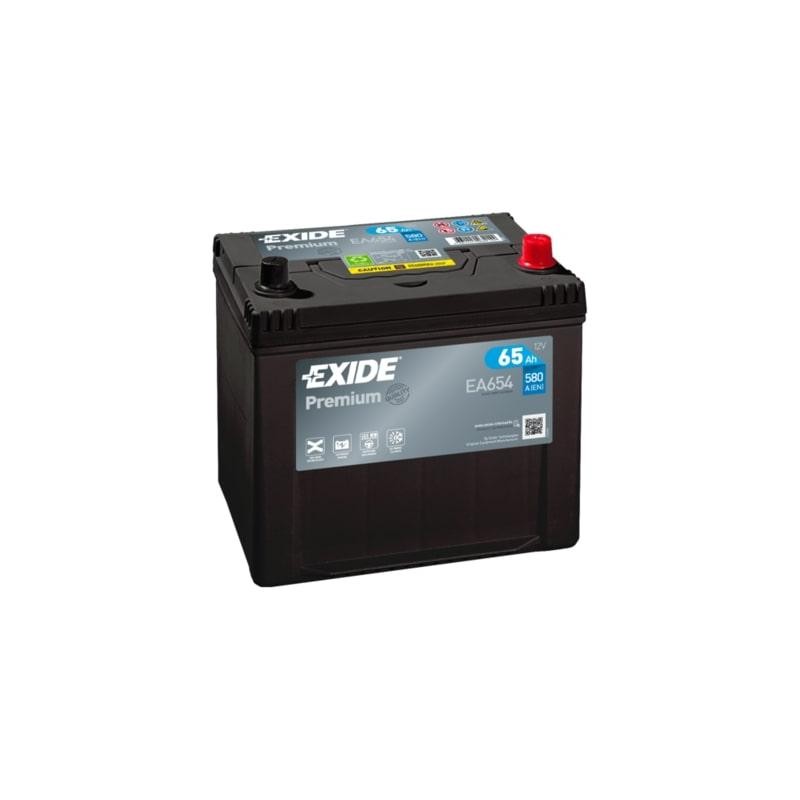 autobaterie EXIDE Premium CARBON 12V 65Ah 580A 230x173x222 spodní uchycení