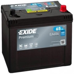 autobaterie EXIDE Premium CARBON 12V 65Ah 580A 230x173x222 spodní uchycení