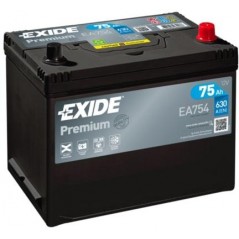 autobaterie EXIDE Premium CARBON 12V 75Ah 630A 272x173x222