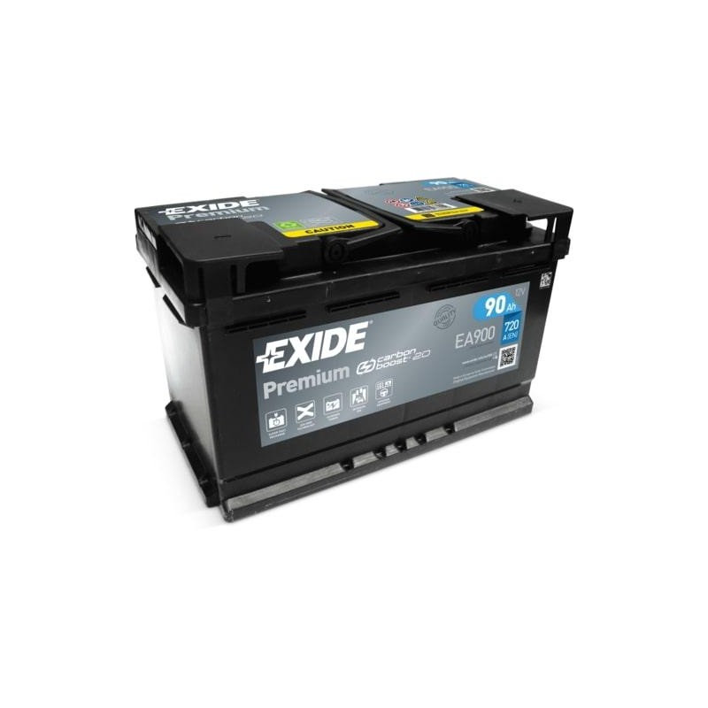 autobaterie EXIDE Premium CARBON 12V 90Ah 720A 315x175x190