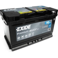 autobaterie EXIDE Premium CARBON 12V 90Ah 720A 315x175x190