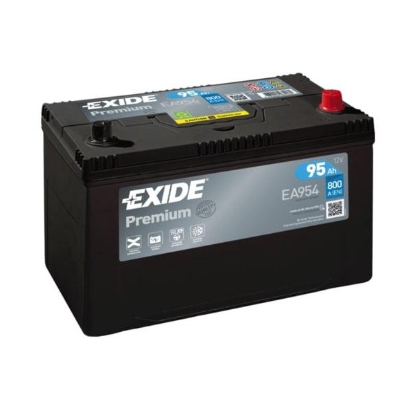 autobaterie EXIDE Premium CARBON 12V 95Ah 800A 306x173x222