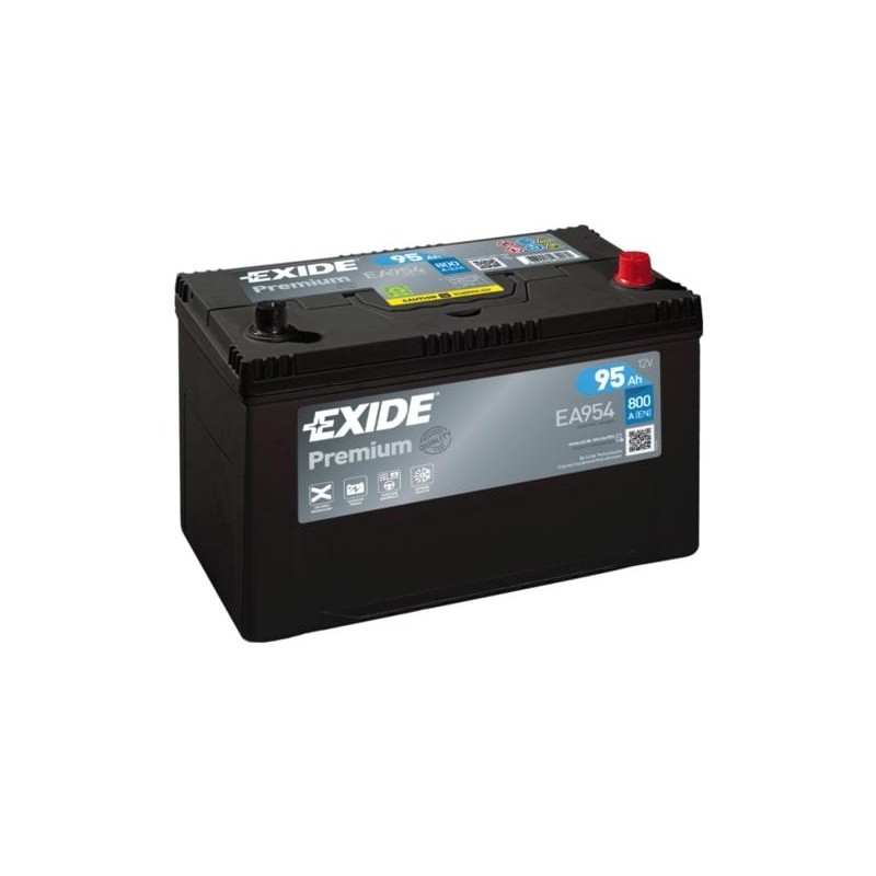 autobaterie EXIDE Premium CARBON 12V 95Ah 800A 306x173x222