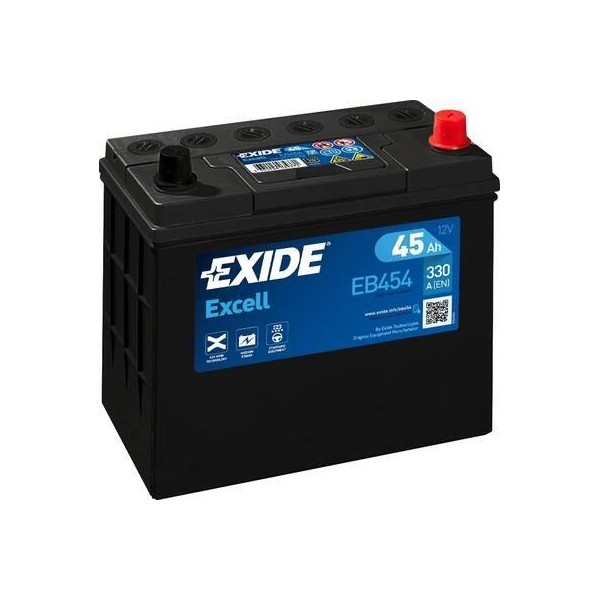 autobaterie EXIDE Excell 12V 45Ah 330A 237x127x227