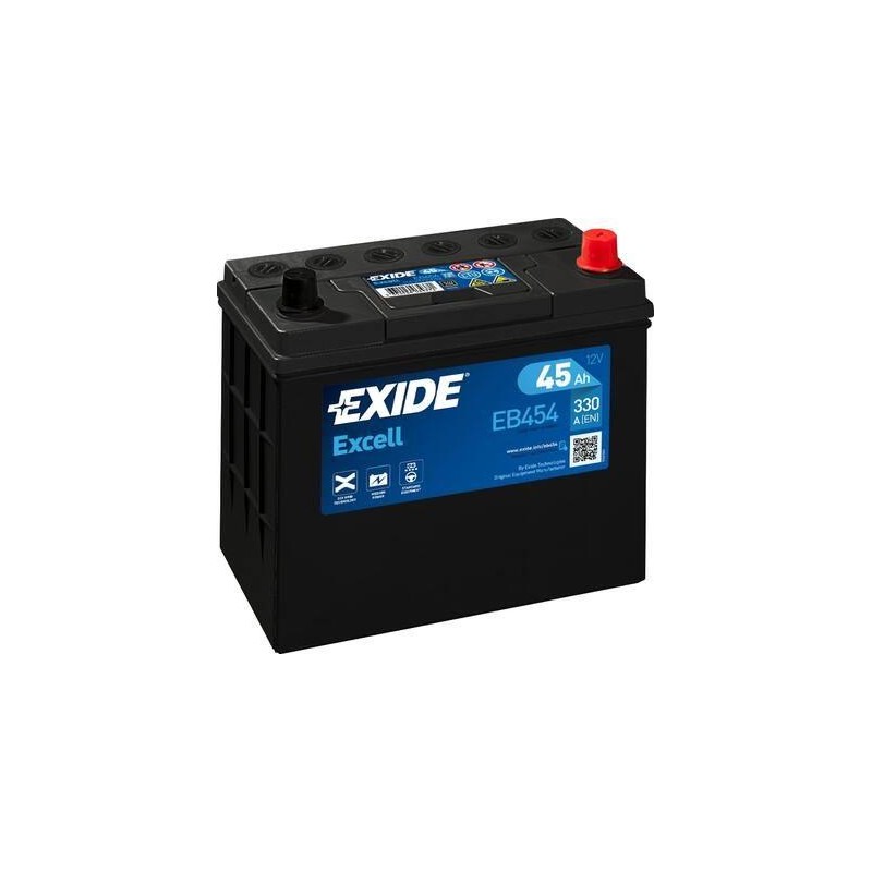 autobaterie EXIDE Excell 12V 45Ah 330A 237x127x227