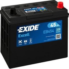 autobaterie EXIDE Excell 12V 45Ah 330A 237x127x227