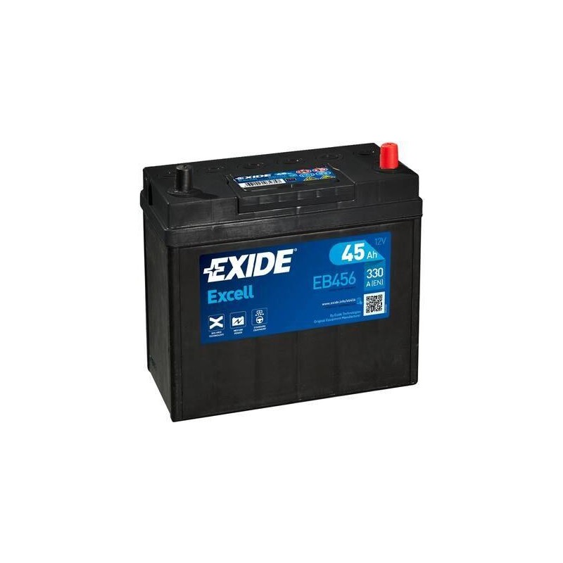 autobaterie EXIDE Excell 12V 45Ah 300A 237x127x227