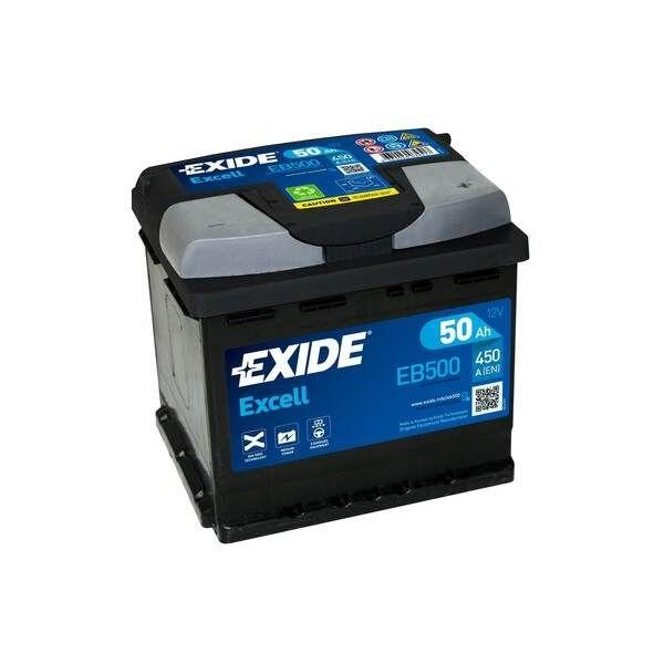 autobaterie EXIDE Excell 12V 50Ah 450A 207x175x190