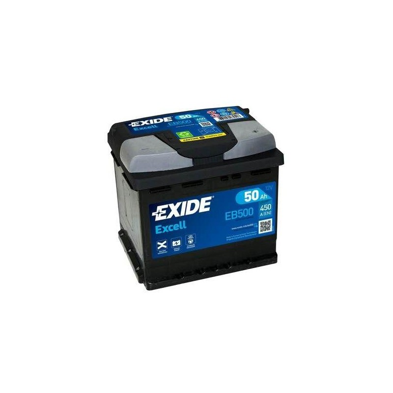 autobaterie EXIDE Excell 12V 50Ah 450A 207x175x190