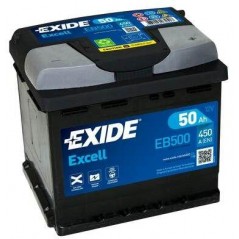 autobaterie EXIDE Excell 12V 50Ah 450A 207x175x190