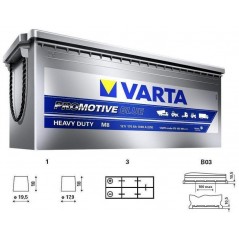 autobaterie VARTA Promotive BLUE 170Ah 12V 1000A 513x223x223 spodní uchycení