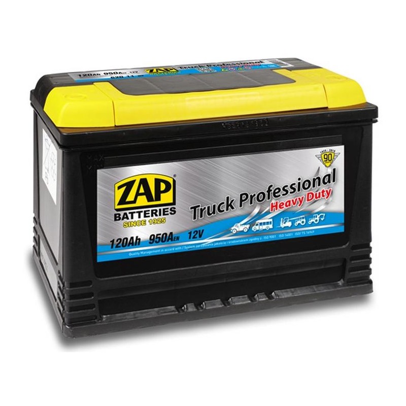 autobaterie ZAP Truck Professional HD 120Ah 12V 950A 350x175x230