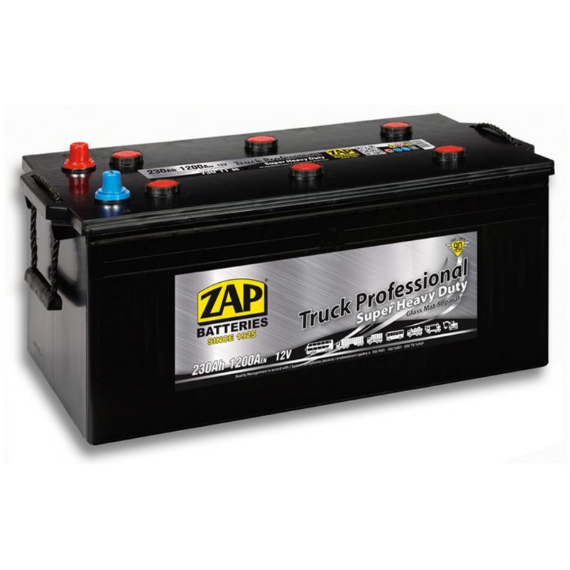 autobaterie ZAP Truck Professional SHD 230Ah 12V 1200A 518x274x243