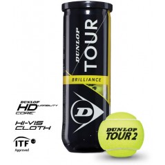 Tenisové míče DUNLOP TOUR Brilliance 3BP