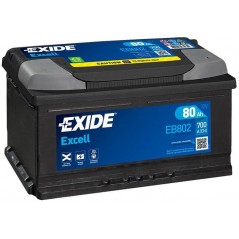 autobaterie EXIDE Excell 12V 80Ah 700A 315x175x175