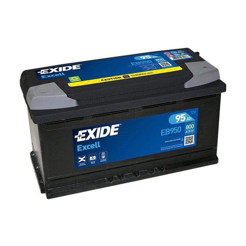 autobaterie EXIDE Excell 12V 95Ah 800A 353x175x190