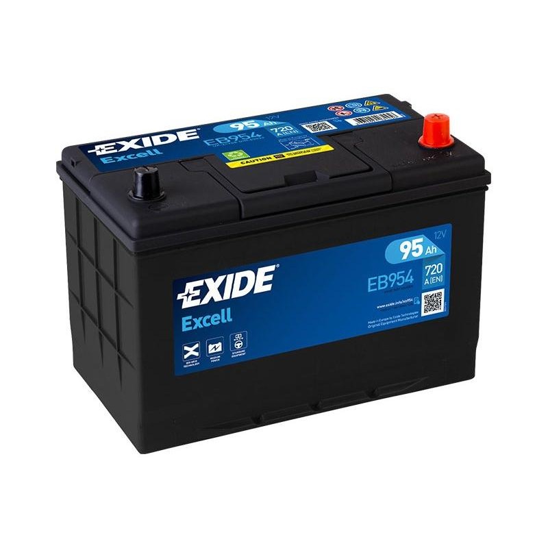 autobaterie EXIDE Excell 12V 95Ah 720A 306x175x190