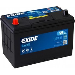 autobaterie EXIDE Excell 12V 95Ah 720A 306x175x190 Levá