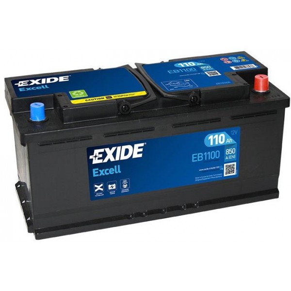 autobaterie EXIDE Excell 12V 110Ah 850A 392x175x190