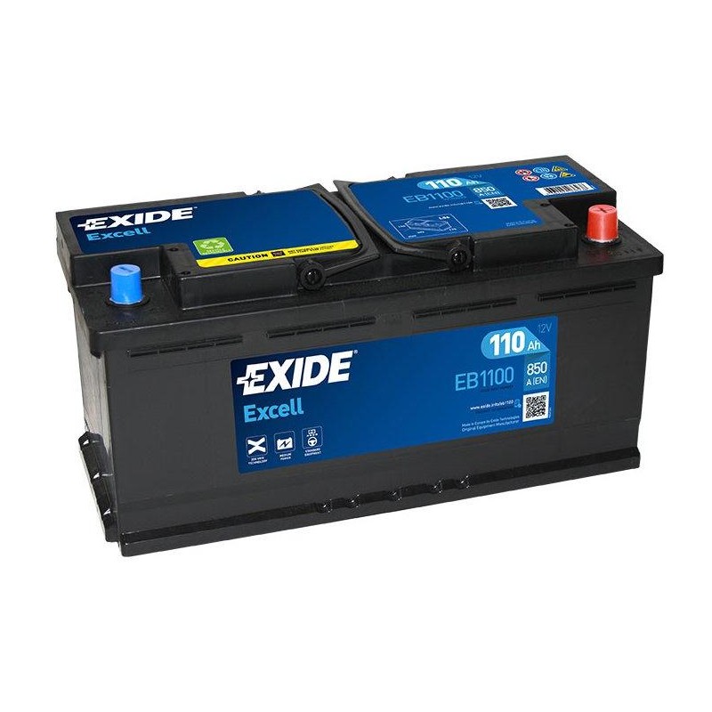 autobaterie EXIDE Excell 12V 110Ah 850A 392x175x190