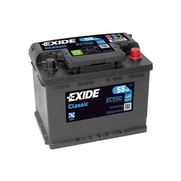 autobaterie EXIDE Classic 12V 55Ah 460A 242x175x190