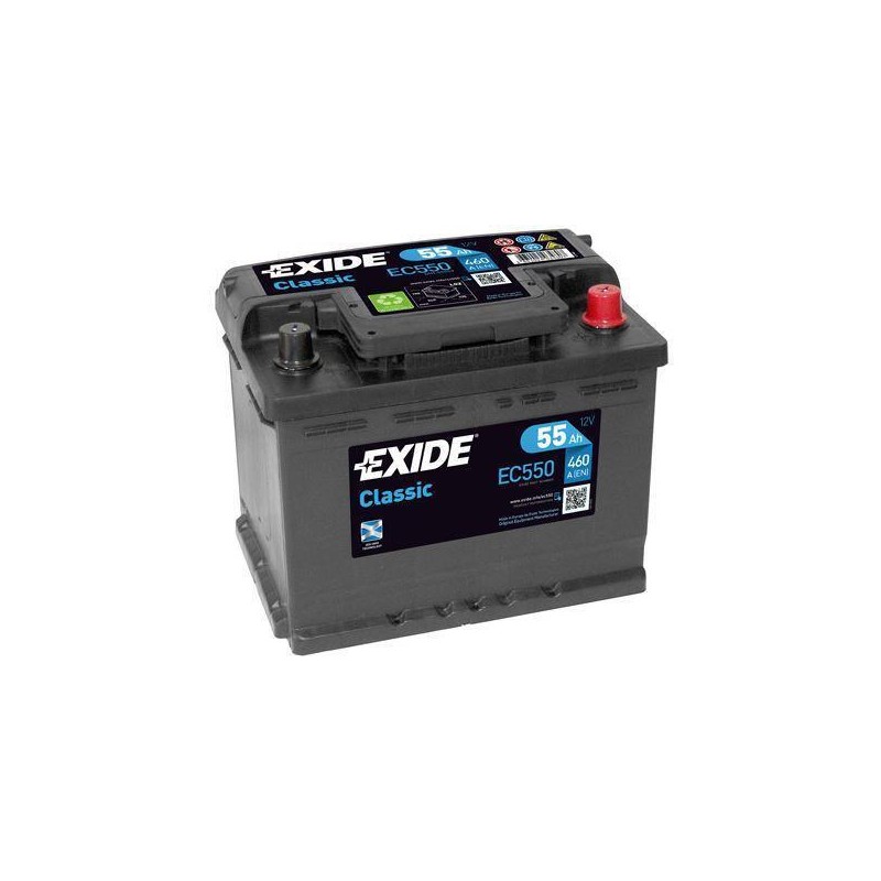 autobaterie EXIDE Classic 12V 55Ah 460A 242x175x190