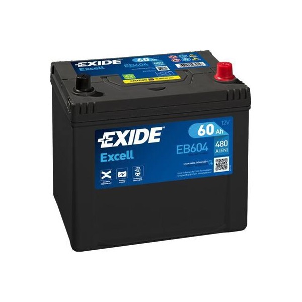 autobaterie EXIDE Excell 12V 60Ah 390A 230x173x222