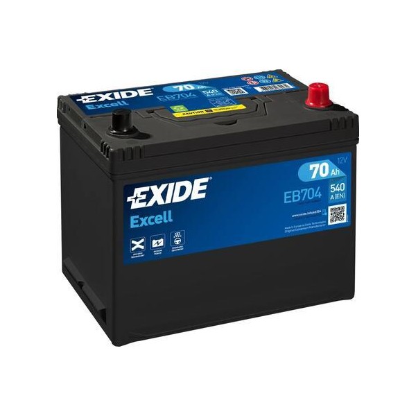 autobaterie EXIDE Excell 12V 70Ah 540A 272x173x222